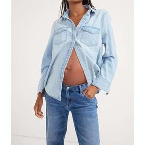 Hatch Light Blue Denim Button-Down Shirt